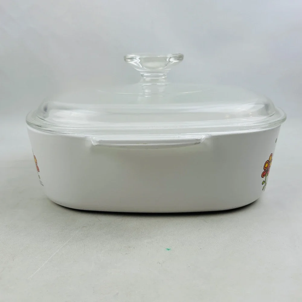 Vintage Corning Ware Country‎ Festival 2 Qt Casserole Dish & Lid Friendship Bird